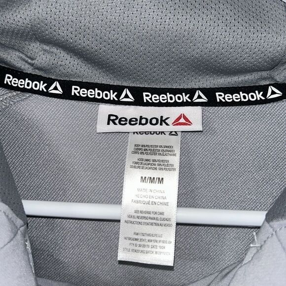 Reebok Gray Men’s Hoodie Performance Jacket(Size Medium) - Picture 7 of 9